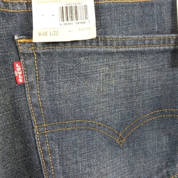 Levi's 527 Slim Bootcut Jeans Men's Size 40x32 Blue Denim Western Cowboy - Picture 8 of 12